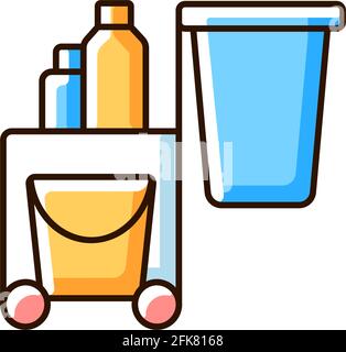 Cleaning service RGB color icon Stock Vector Image & Art - Alamy