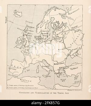 VIKING BRITAIN MAP Stock Photo - Alamy