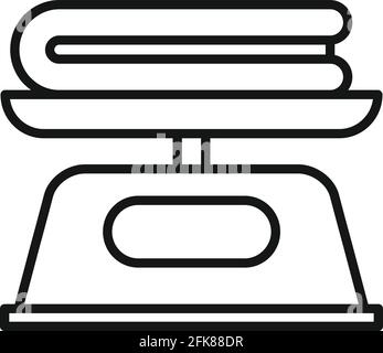 NAME icon, outline style Stock Vector