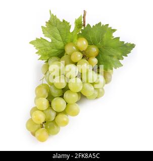 green grape isolated on white background Stock Photo