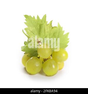 green grape isolated on white background Stock Photo