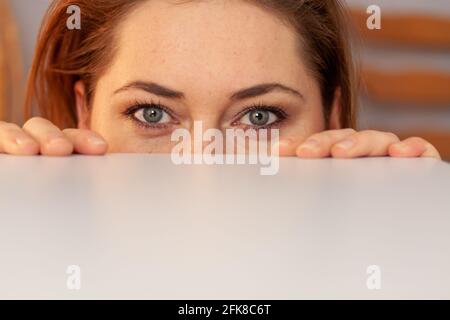 VAALS, NETHERLANDS - Apr 25, 2021: Portrait of a young Polish Caucasian woman Stock Photo