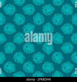 Tropical background with jungle plants. Palm leaves. Floral exotic hawaiian wallpaper. Rainforest. Summer tropical leaf. Exotic hawaiian jungle, summe Stock Vector