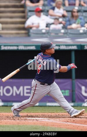 Minnesota Twins' Willians Astudillo (64) runs toward the dugout after the  first inning of a baseball game against the Tampa Bay Rays, Sunday, Aug. 15  , 2021, in Minneapolis. (AP Photo/Stacy Bengs