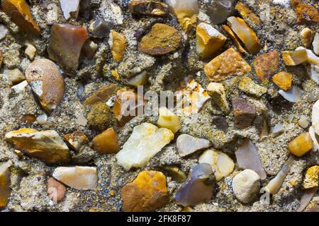 Pebble Dash Texture on an External Wall in Macro Stock Photo