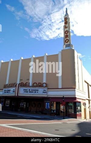 The Del Oro Theatre, an art deco landmark built in 1940 by United ...