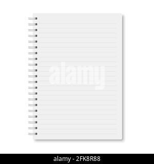 Blank realistic spiral notebook Stock Vector by ©4zeva 65048259