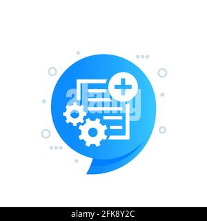 add new project vector icon Stock Vector