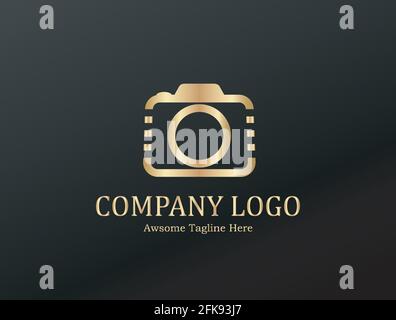 Camera photography logo icon vector template. Camera icon vector logo design. Logo template photography studio, photographer, photo. Company, brand, b Stock Vector