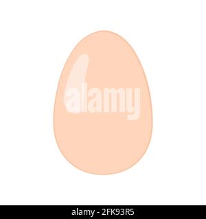 Egg. Logo emblem. Egg. White background. Vector illustration. Stock Vector