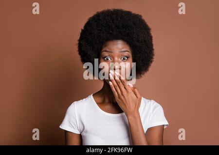confused african american female secret agent with rifle, isolated on white  Stock Photo - Alamy