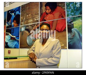 Baroness Amos arriving at her new offices to take up her new position as Minister for International Development. in place of Clare Short, who resigned today. pic David Sandison 12/5/2003 Stock Photo