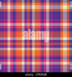 Colourful Plaid textured seamless pattern for fashion textiles and graphics Stock Vector