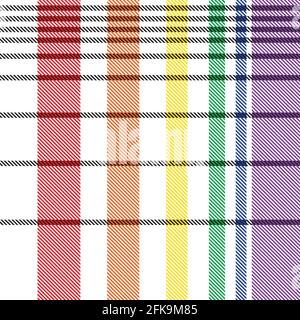 Colourful Plaid textured seamless pattern for fashion textiles and graphics Stock Vector