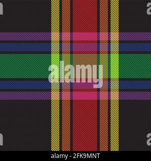 Colourful Plaid textured seamless pattern for fashion textiles and graphics Stock Vector