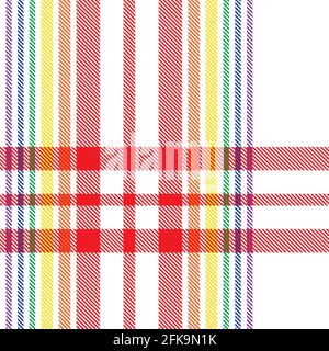 Colourful Plaid textured seamless pattern for fashion textiles and graphics Stock Vector