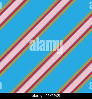 Colourful diagonal striped seamless pattern background suitable for fashion textiles, Stock Vector