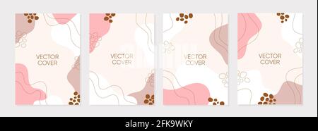 Set of abstract creative artistic templates. Universal cover Designs for Annual Report, Brochures, Flyers, Presentations, Leaflet, Magazine. Stock Vector