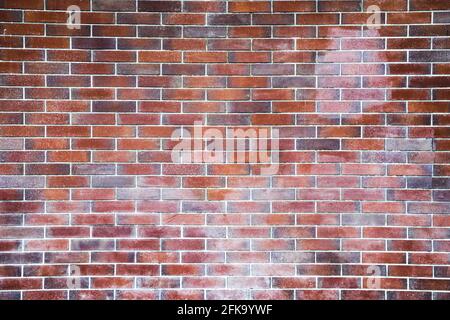 Empty brown brick wall background with texture and retro style for home or building decoration on vintage style Stock Photo