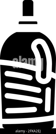 large packaging of detergent powder glyph icon vector. large packaging ...