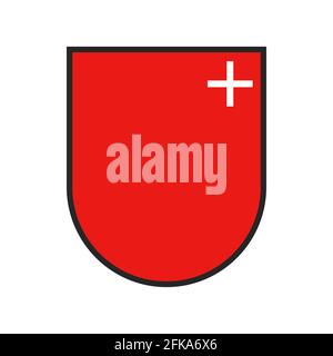 Switzerland Canton Flag Swiss Or Schweiz Crest Of Fribourg Or Friburg switzerland-canton-flag-swiss-or-schweiz-crest-of-fribourg-or-friburg