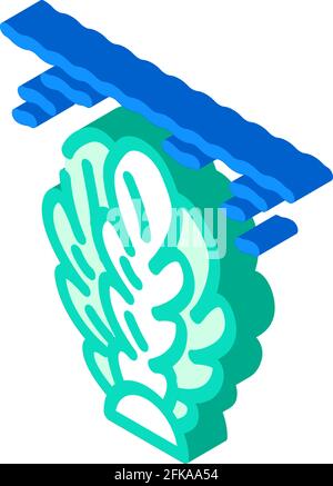 algae biogas isometric icon vector illustration Stock Vector