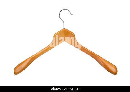 Coat hanger isolated over white background. Stock Photo