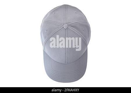 Top view of gray cap isolated on white background Stock Photo