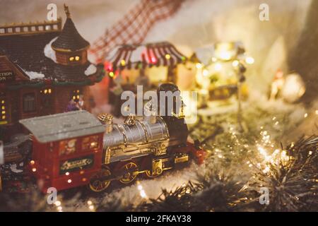 Narrow gauge engine Christmas cult pfps