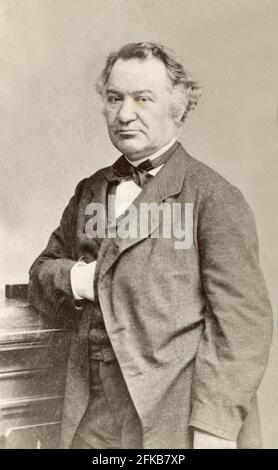 Louis  Veuillot (1813-1883) Catholic journalist, editor of the magazine called 'L'Univers' Photograph by Ad. Braun & Cie Cabinet card format  Paris, Fondation Napoléon Stock Photo