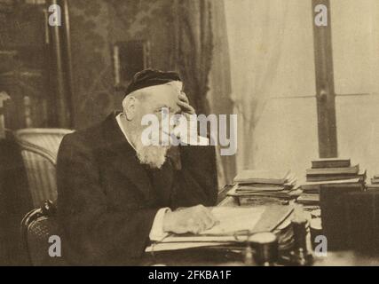 Anatole France 1844-1924 French writer Photographed in 1903 Paris, Fondation Napoléon Stock Photo