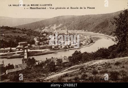 MONTHERME. French department: 08 - Ardennes Postcard End of 19th century - beginning of 20th century Stock Photo