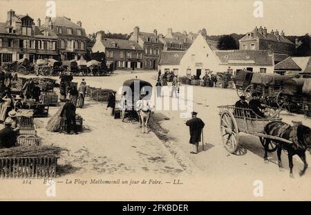 La Plage Mathomesnil Un Jour De Foire A Eu 76 Seine Maritime Region Normandie Formerly Haute Normandie Beginning Of th Century Carte Poastale Ancienne Stock Photo Alamy