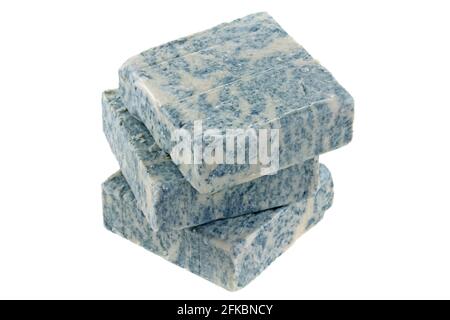 Household mottled soap designed for washing clothes isolated on white Stock Photo
