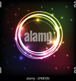 Abstract background with circles colorful plasma, stock vector Stock Vector