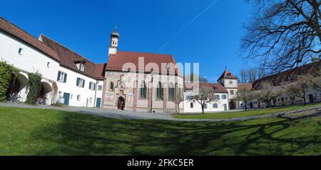Blutenburg Castle and Palace Chapel in Munich, Germany Stock Photo
