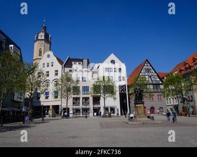 View of the old town of Jena in Thuringia Stock Photo