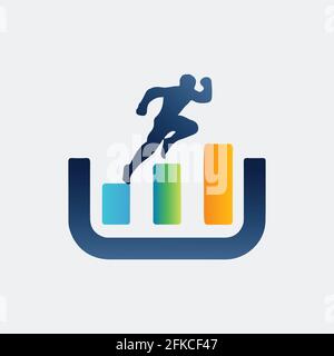 e-commerce business with fitness dumbbell icon vector logo design Stock Vector