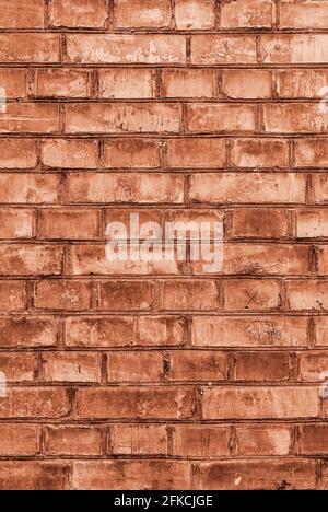 old brick wall background. Brickwork from an old brick in a rustic style Stock Photo