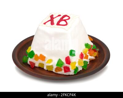 Easter cake isolated on a white background Stock Photo