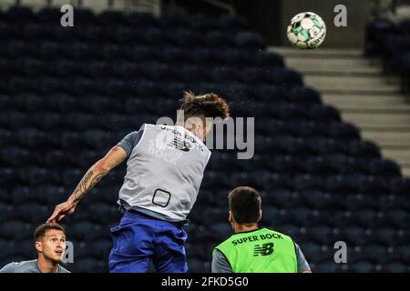 Porto, Portugal. 30th Apr, 2021. Warm up during the mens Liga NOS game between FC Porto and FC Famalicao at Dragao Stadium in Porto, Portugal on April 30, 2021 Credit: SPP Sport Press Photo. /Alamy Live News Stock Photo