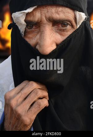 A massive fire broke out in Kutupalong Balukhali, the world’s largest refugee camps, in Cox’s Bazar, Bangladesh on the 22 March 2021. Stock Photo