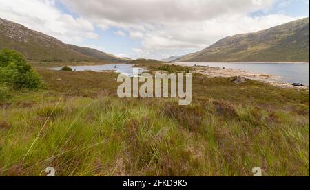 A sign on the side of a mountain Stock Photo