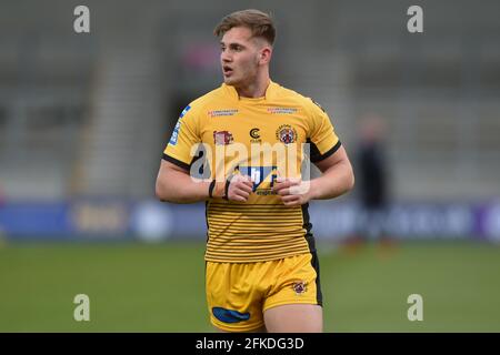 Eccles, UK. 30th Apr, 2021. Brad Martin (28) of Castleford Tigers during the game in Eccles, United Kingdom on 4/30/2021. (Photo by Richard Long Photography/News Images/Sipa USA) Credit: Sipa USA/Alamy Live News Stock Photo