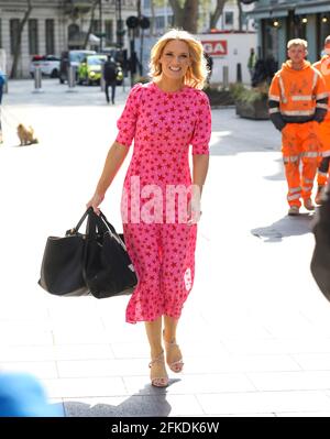 London, UK. 30th Apr, 2021. Charlotte Hawkins seen arriving for her Classic FM show at the Global Radio Studios in London. (Photo by Brett Cove/SOPA Images/Sipa USA) Credit: Sipa USA/Alamy Live News Stock Photo