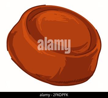 Headwear for females, simple cap for women girls Stock Vector