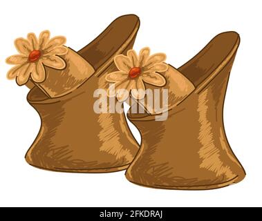 Vintage serviette, container with paper towels Stock Vector
