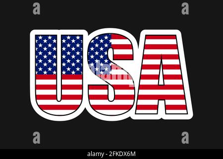 american elections vote vector illustration. collection of badge patch stickers with democratic civil society slogans, stars and stripes flag elements Stock Vector