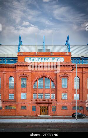 Exterior of Ibrox Football stadium, home of Rangers FC, Govan, Glasgow,  Scotland, UK Stock Photo - Alamy