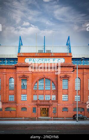 Entrance to Ibrox football stadium, the home of Rangers Football Club,  Govan, Glasgow, Scotland, UK Stock Photo - Alamy